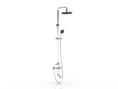 Modern shower with large shower 3d model