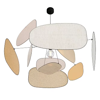 Modern Chandelier Market Collection Screen 3d model