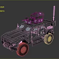 Armored Tactical Military Vehicle With Mounted Weapon System And Reinforced Armor