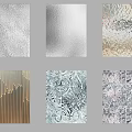 Various Textured Decorative Panels With Hammered Smooth Wavy And Geometric Patterns 3d model