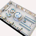 Cultural Center Interior Design With Circular Table Curved Seats Reading Area And Bookshelves