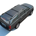 Gray Chevrolet Full Size SUV With Modern Front Grille Design And Sleek Headlights