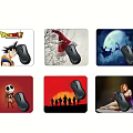 Colorful Printed Mouse Pads with Ergonomic Mouse for Computer Work and Gaming