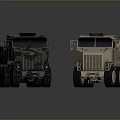 Two Military Armored Tanks In Camouflage And Beige Color With Heavy Duty Design
