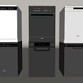 Modern Kitchen Appliances In White And Black With Different Styles For Home Use