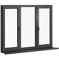 Modern Window Combination Modern Hardware Window Floor-to-ceiling Window Glass Window Home 3d model