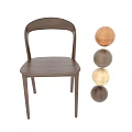 Modern Minimalist Solid Walnut Wood Dining Chair For Home Dining Room And Kitchen Daily Use