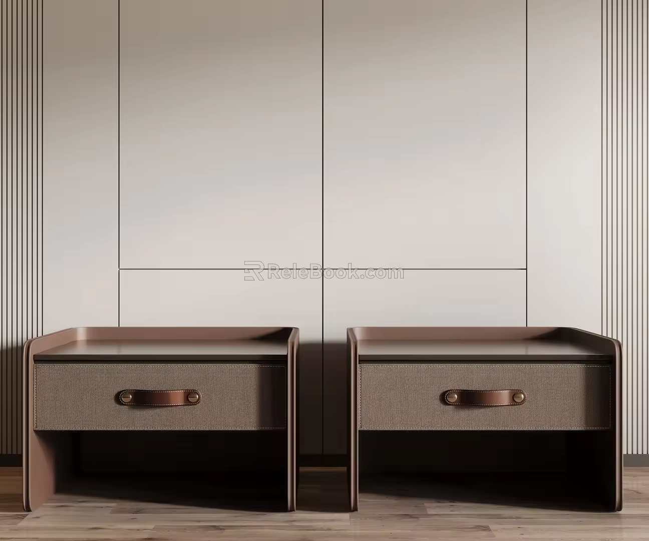 Modern bedside table 3d model