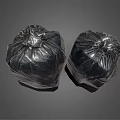 Strong Black Garbage Bags For Household Waste Disposal And Home Use