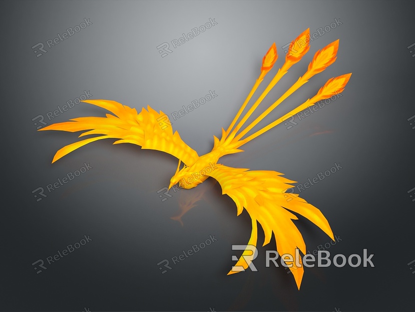 Phoenix God Bird Bird Bird Bird Bird Bird Game Animal Cartoon Animal PBR Animal model