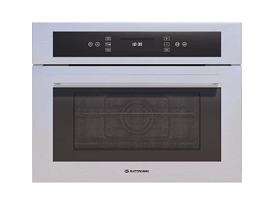 Hitachi Built In Stainless Steel Oven With Control Panel For Modern Kitchen 3d model