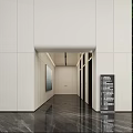 Modern Spacious Public Service Hall With Vertical Green Wall And Large Glass Skylight Interior Design