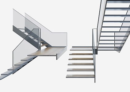 Modern Stairs 3d model