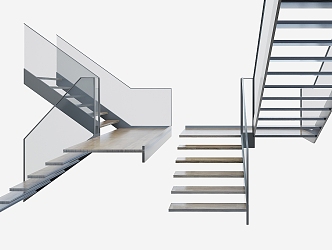 Modern Stairs 3d model