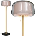 Modern Floor Lamp Golden Floor Table Lamp Marble IKEA 3d model