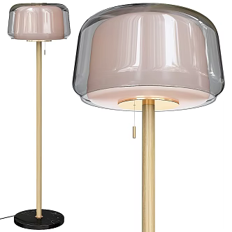 Modern Floor Lamp Golden Floor Table Lamp Marble IKEA 3d model