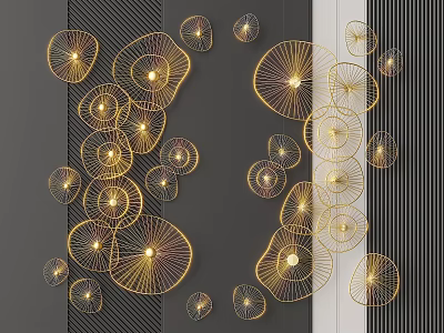 Light Luxury Wall Decoration Wall Decoration Pendant 3d model