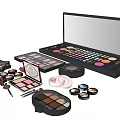 Complete Professional Cosmetics Set With Eyeshadow Blush Lipstick And Makeup Brushes