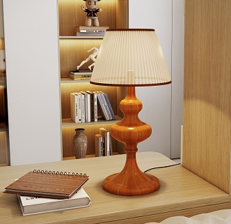 Log Wind Table Lamp New Chinese Style Table Lamp with Lamp 3d model