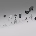 Essential Commercial Photography Equipment Including Tripods Studio Lights Softboxes And Cameras