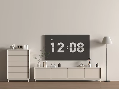 Modern Light Luxury TV Cabinet Finished TV Cabinet TV Cabinet Decoration Bedroom TV Cabinet TV Cabinet Combination Side Cabinet 3d model