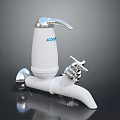 ACORDE Water Faucet Filter With White Body And Silver Handle For Household Living