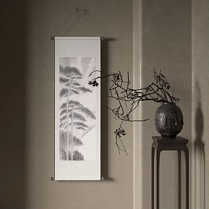 Chinese Landscape Painting Decorative Painting 3d model