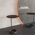 Nordic Entry Luxury Sofa Side Table Creative Corner Table Bedside Side Table Mini Small Round Table 3d model