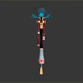 Scepter Ancient Scepter Cane Ancient Scepter Magic Scepter Metal Scepter Classical Scepter Magic Scepter 3d model