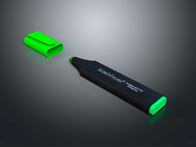 Marksman Green Hardware Marking Tool With Ergonomic Grip And Precise Tip Design 3d model