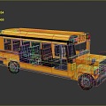 Bus School Bus Van Box Bus Bus Tourist Bus Coach 3d model