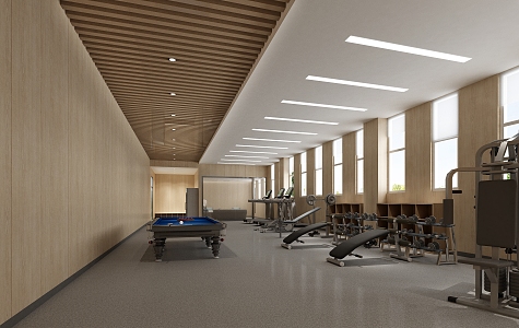 Modern Gym 3d model