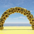 Modern Arch Sunflower Beauty 3d model