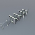 Hall access gate 3d model