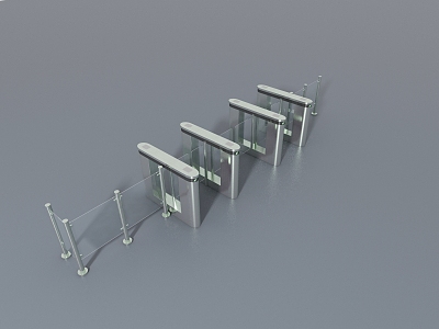 Hall access gate 3d model