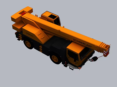 Construction vehicle crane 3d model