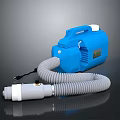 Durable Blue Portable Industrial Equipment With Flexible Gray Hose And White Connector
