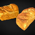 Freshly Baked Golden Loaf Bread With Almond Slices And Cinnamon Topping