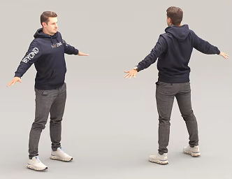 Young Passerby NPC 3d model