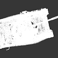 Old Battle Worn Tank With Rusty Cannon Tracks Turret And Damaged Armor Plates