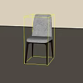 Modern Gray Fabric Leisure Chair With Black Legs And Minimalist Design
