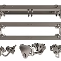 Durable Industrial Metal Equipment Mechanical Components With Slides Connectors And Structures