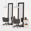 Medical Equipment For Dental Clinic Including Treatment Chair Mirror And Supplies Shelf