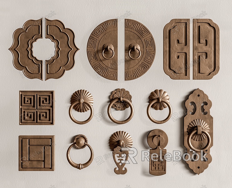 Chinese Door Handle Door Handle Copper Door Handle model