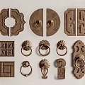 Various Decorative Brass Door Handles With Intricate Patterns And Classic Designs