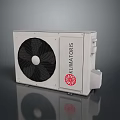 Efficient White Computer Cooling Fan Radiator by KLIMATORIS with Black Blades for PC Systems 3d model