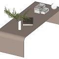 Modern coffee table 3d model
