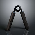 Black Hand Gripper Fitness Equipment With Textured Handles For Strength Training