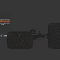 Durable Automotive Wheel Axle Parts With Heavy Duty Tires And Steel Components