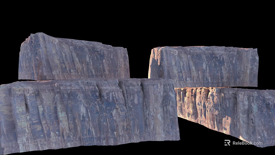 Natural Stone And Wood Materials With Authentic Textures For Interior Design Projects 3d model 